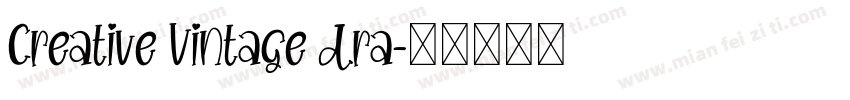 Creative Vintage Dra字体转换